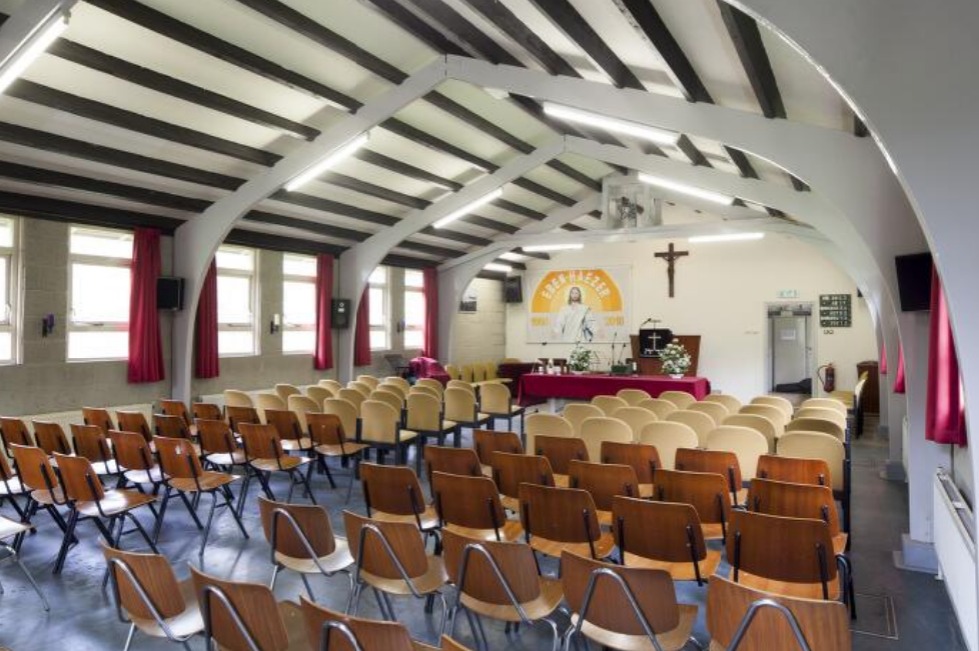 Interieur van de Molukse kerk in Appingedam